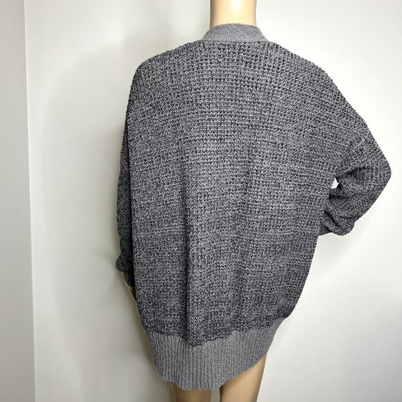 Urban Outfitters Gray Knit Oversized Open Cardigan Sweater - Picture 3 of 8